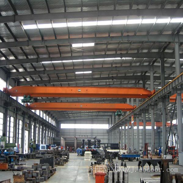 overhead crane in operation