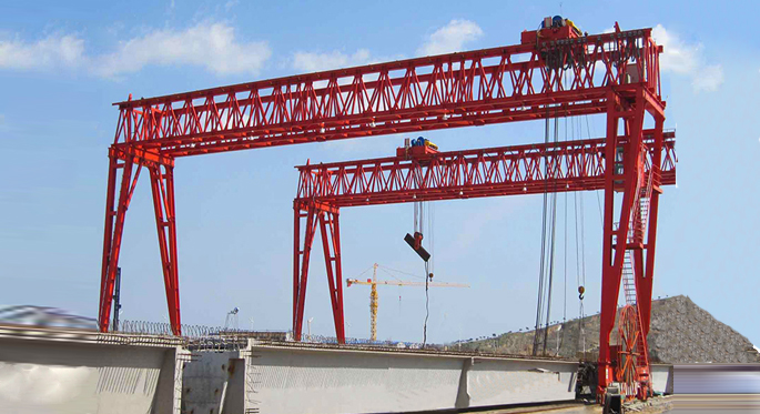 Bridge girder gantry crane