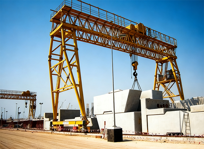 Truss double girder gantry crane