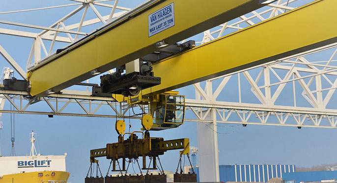 Europe type double girder overhead crane