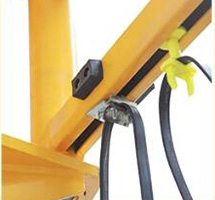 Power supply of jib crane