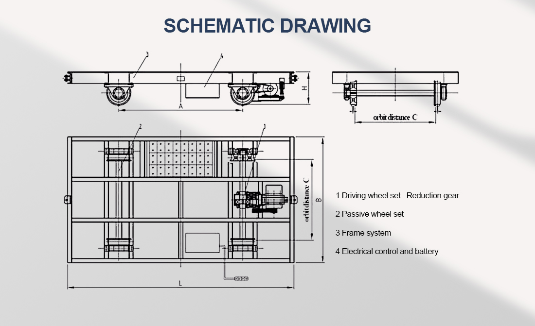 rail transfer cart schematic drawing